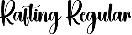 Rafting Regular font | Rafting.otf