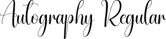 Autography Regular font | Autography.otf