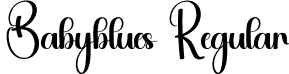 Babyblues Regular font | Babyblues.otf