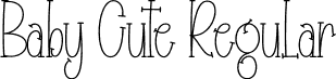 Baby Cute Regular font | Baby-Cute.otf