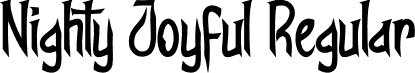 Nighty Joyful Regular font | Nighty-Joyful.otf