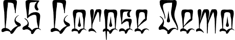 CS Corpse Demo font | CSCorpse-Regular_demo.otf