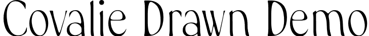 Covalie Drawn Demo font | CovalieDrawn-Regular_demo.otf