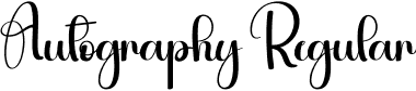 Autography Regular font | Autography.otf