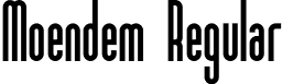 Moendem Regular font | moendem-regular.otf