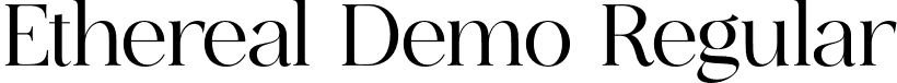 Ethereal Demo Regular font | EtherealDemo-Regular.otf