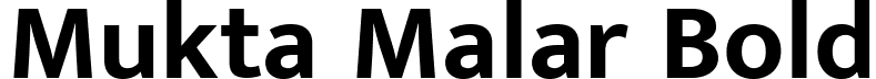 Mukta Malar Bold font | MuktaMalar-Bold.ttf