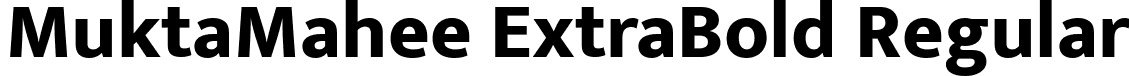 MuktaMahee ExtraBold Regular font | MuktaMahee-ExtraBold.ttf