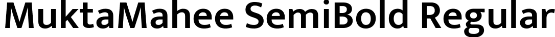 MuktaMahee SemiBold Regular font | MuktaMahee-SemiBold.ttf