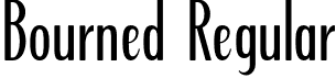 Bourned Regular font | bourned.otf