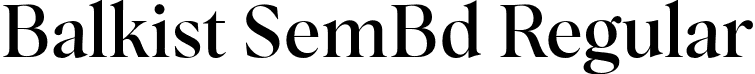 Balkist SemBd Regular font | Balkist-Semibold.otf