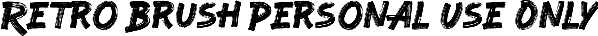 Retro Brush Personal Use Only font | RetroBrushPersonalUseOnly-Regular.otf