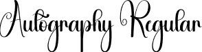 Autography Regular font | Autography.otf