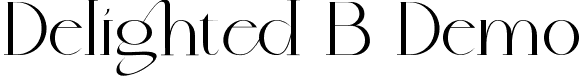 Delighted B Demo font | DelightedBDemoRegular.ttf