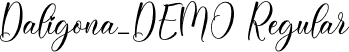 Daligona_DEMO Regular font | Daligona_DEMO.otf