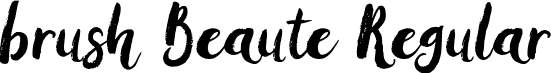 brush Beaute Regular font | Brush Beaute.otf