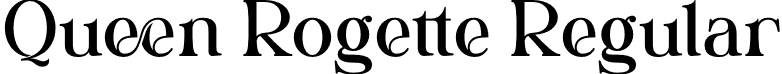 Queen Rogette Regular font | queen-rogette.otf