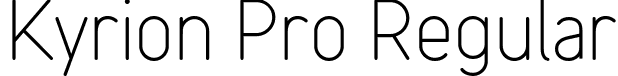 Kyrion Pro Regular font | kyrionpro-regular.ttf