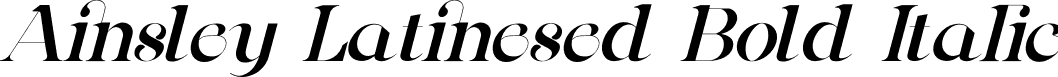 Ainsley Latinesed Bold Italic font | Ainsley Bold Italic.otf