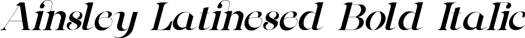 Ainsley Latinesed Bold Italic font | Ainsley Bold Italic.ttf