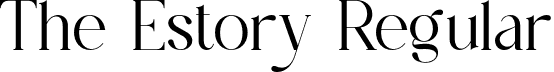 The Estory Regular font | The Estory.otf