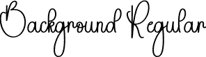 Background Regular font | Background.otf