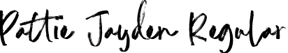 Pattie Jayden Regular font | Pattie Jayden.otf