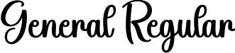 General Regular font | General.otf