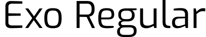 Exo Regular font | Exo-Regular.ttf