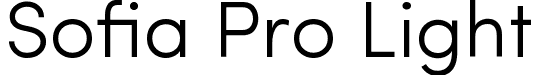 Sofia Pro Light font | SofiaProLight.ttf