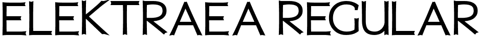 Elektraea Regular font | Elektraea.otf