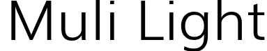 Muli Light font | Muli-Light.ttf