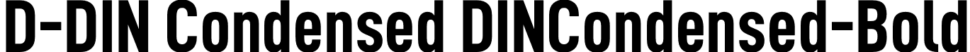 D-DIN Condensed DINCondensed-Bold font | D-DINCondensed-Bold.otf