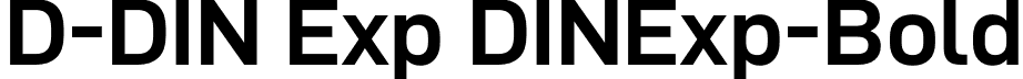 D-DIN Exp DINExp-Bold font | D-DINExp-Bold.otf