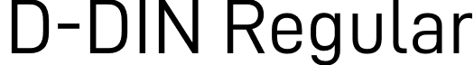 D-DIN Regular font | D-DIN.otf