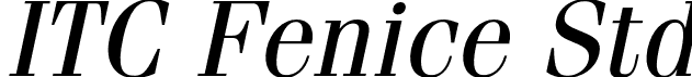 ITC Fenice Std font | FeniceStd-Oblique.otf