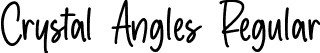 Crystal Angles Regular font | Crystal Angles.ttf