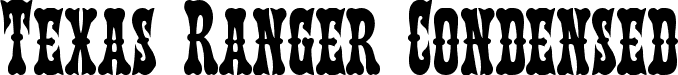 Texas Ranger Condensed font | texasrangercond.ttf