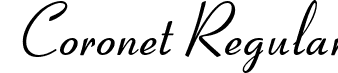 Coronet Regular font | Coronet.ttf