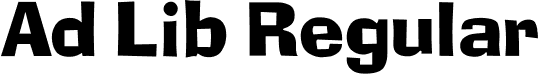 Ad Lib Regular font | adlib.ttf