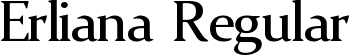 Erliana Regular font | Erliana.ttf