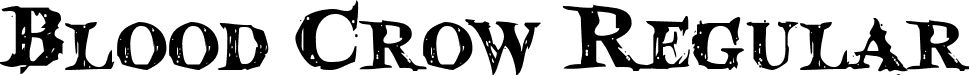 Blood Crow Regular font | bloodcrow.ttf