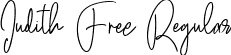 Judith Free Regular font | Judith Free.ttf