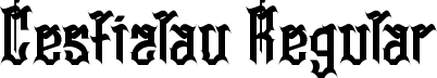 Cestizlav Regular font | Cestizlav.ttf