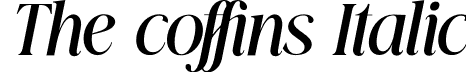 The coffins Italic font | the-coffins.otf