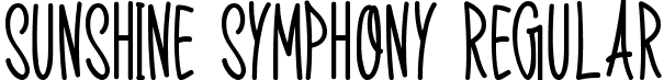 Sunshine Symphony Regular font | Sunshine Symphony.otf