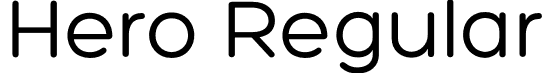 Hero Regular font | Hero.otf