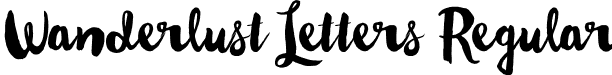 Wanderlust Letters Regular font | WanderlustLetters-Regular.otf