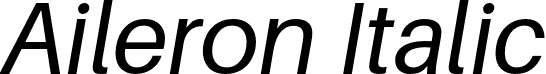 Aileron Italic font | Aileron-Italic.otf