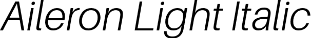 Aileron Light Italic font | Aileron-LightItalic.otf